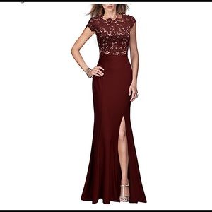 Rephyllis lace maxi formal dress